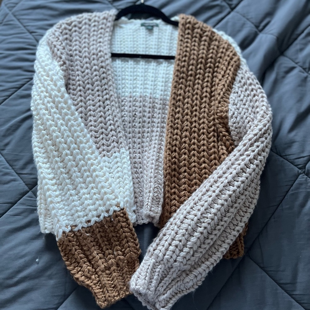 colorblock cardigan